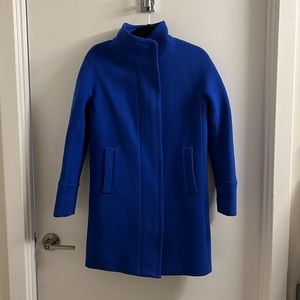 J Crew Blue Cocoon coat - Size 00